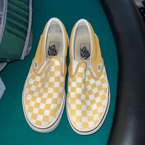 Yellow checkered vans
